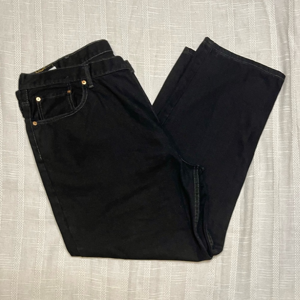 Levi 550 Black Denim Jeans Size 44x30